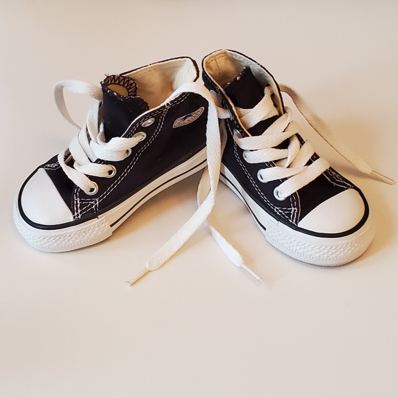 Converse Shoes Infant Converse Hightops Black Size 4 Converse Shoes Infant Converse Hightops Black Size 4